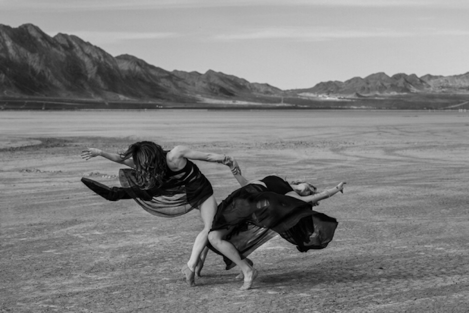 Dancers in the desert, by Kara Marie Trombetta.