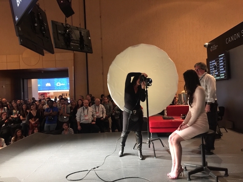 The Portrait Masters Conference on stage demo,
